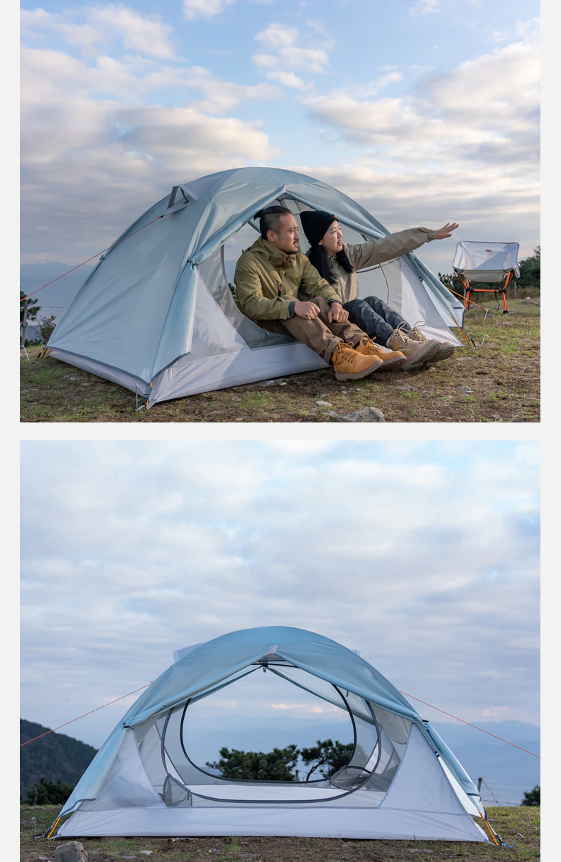 Cheap Goat Tents BSWolf Camping Tent Travel Backpacking 1 2 Person Tent  4 season Winter Skirt Tent Double Layer Waterproof Portable for Fishing   